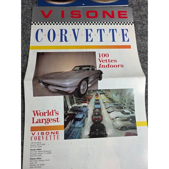 Vintage Corvette Ephemera Lot 1992 Calendar, Brochures & Cards USA - Picture 10 of 10